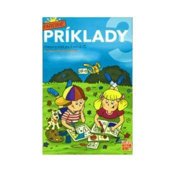 Pracovný zošit Farebné príklady 3 – hravé cvičenia na násobenie, delenie a zaokrúhľovanie pre 3. ročník ZŠ, formát A4, 40 strán.