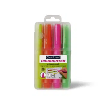 Zvýrazňovač CENTROPEN 8552 - sada 4 ks