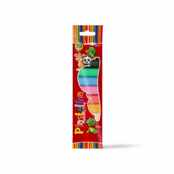 Plastelína JUNIOR 200 g – sada 10 farebných plátkov