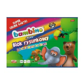 Náčrtník farebný Bambino, 16l., A3, 120g