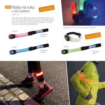 Páska na ruku s LED svetlom