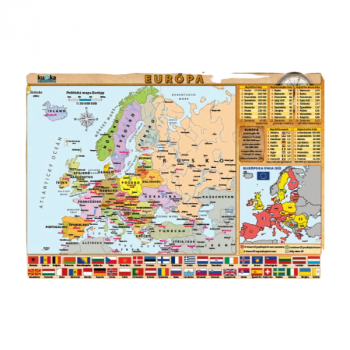 Európa - mapa A4