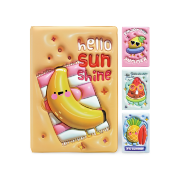 Poznámkový blok A5 / 80 listov Fruits, mäkká obálka