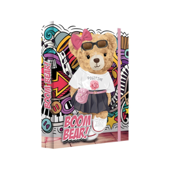 Box na zošity A4 Jumbo MAX Junior Boom Bear s motívom medveďa.