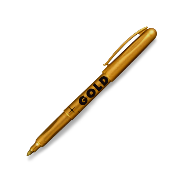 Zlatý popisovač CENTROPEN s precíznym hrotom, ideálny na písanie, zdobenie a kreatívne projekty.