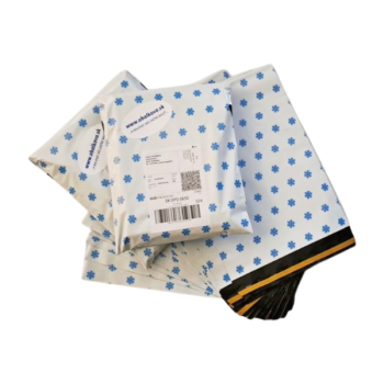Plastové obálky biele s vločkami 250 x 350 mm