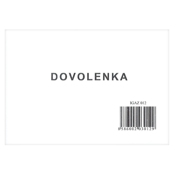 Tlačivo Dovolenka A6 na evidenciu dovoleniek, 100 listov.