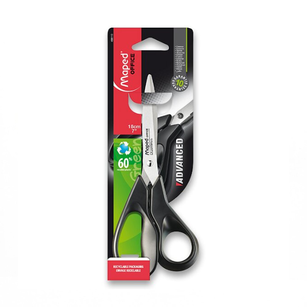 Nožnice Maped Advanced Green 18 cm z recyklovaného materiálu