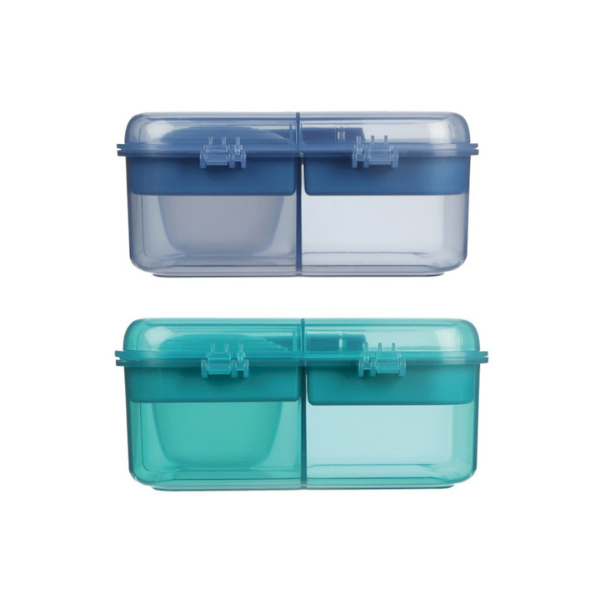Sistema Ocean Bound Bento Cube trojkomorová krabička s nádobou na jogurt 1,25 l